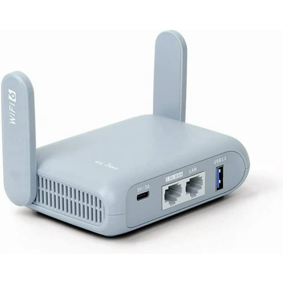 GL-MT3000 (Beryl AX) Portable Travel Router, Pocket Wi-Fi 6 Wireless 2.5G VPN Routers WiFi for Travel, Public Computer Routers, Business, Moblie/RV/Cruise/Plane