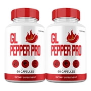GL Pepper Pro Capsules, Maximum Strength All Natural Formula, GL PepperPro Pills Supplement, 60 Capsules 2 Pack