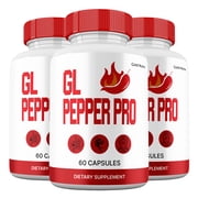 GL Pepper Pro Capsules, Maximum Strength All Natural Formula, GL PepperPro Pills Supplement, 60 Capsules 3 Pack