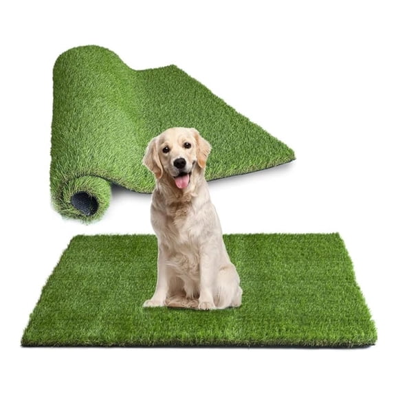 GL Ultrathick Artificial Grass Turf 1x22FT, 1.77 Inch Realistic Astroturf Fake Grass Carpet Indoor Outdoor Use for Pets, Patio, Balcony, Deck,Dog Training with Drainage