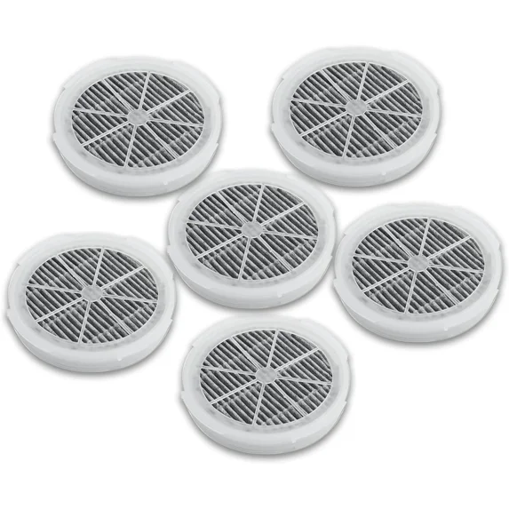 GL2103 HEPA Filter Replacement Compatible with RIGOGLIOSO, JINPUS, LTLKY, Frida Baby, Meleden,SY900S and More Air Purifiers, 4 Inch 3-in-1 Activated Carbon and True HEPA Filters (6-Pack)