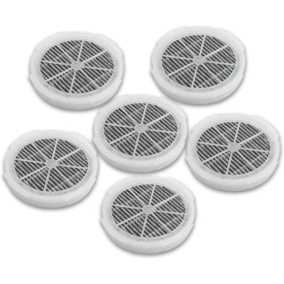 GL2103 HEPA Filter Replacement Compatible with RIGOGLIOSO, JINPUS, LTLKY, Frida Baby, Meleden,SY900S and More Air Purifiers, 4 Inch 3-in-1 Activated Carbon and True HEPA Filters (6-Pack)