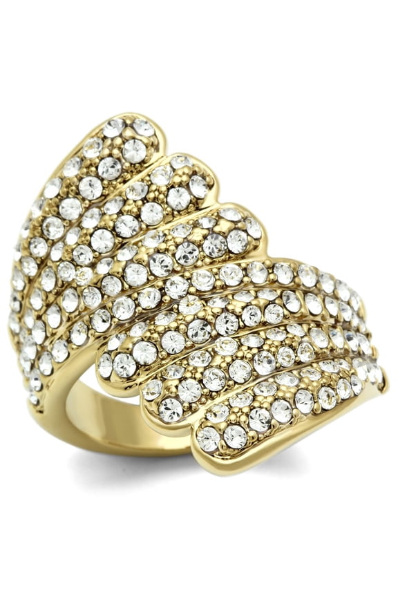 Ring Top GRD Crystal Clear GL284 for Women Style Plating