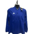 thumbnail image 1 of GL7887 Adidas Ladies Sideline long sleeve 1/4 zip pullover Royal/White 2XL, 1 of 2