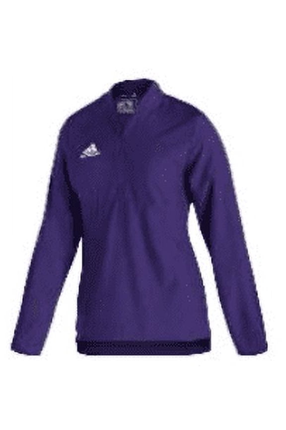 GL7890 Adidas Sideline 21 Long Sleeve 1/4 Zip pullover Purple/White XL
