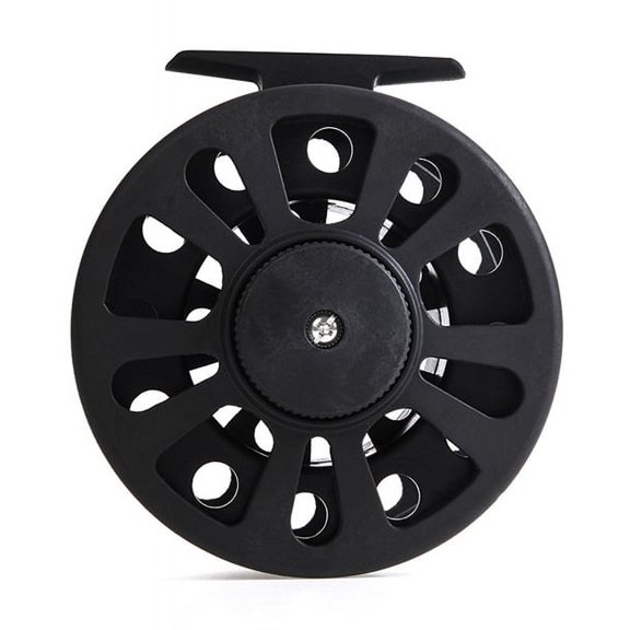 GLA8/9 Black Plastic Fly Fishing Reel Right or Left Can Be Changed Plastic Fly Reel