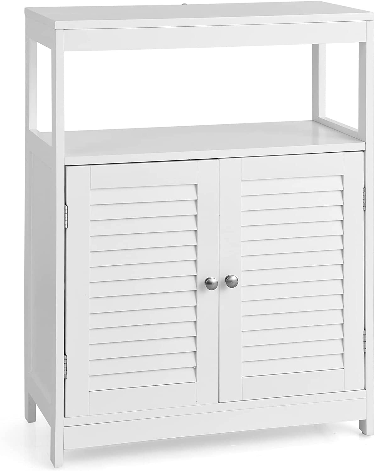 GLACER Floor Storage Cabinet, Multifunctional Bathroom Floor Cabinet ...