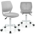 thumbnail image 1 of GLACER  Desk Chair, Armless Study Chair with Adjustable Height & Swivel, Low Back, Ergonomic Rolling Office Chair Computer Chair for Teens, Boys, Girls (Grey), 1 of 9