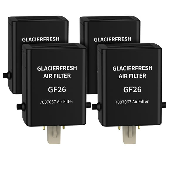 GLACIER FRESH Replacement For Sub-Zero Refrigerator Air Purification Cartridge 7042798, 7007076, 7007067 Air Filter (4 Pack)
