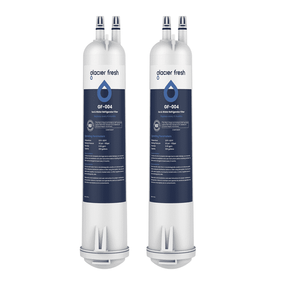 GLACIER FRESH EDR3RXD1 Compatible with 4396841 Refrigerator Water Filter, KAD3RXD1, WHR3RXD1, 4396841, 4396710, Filter 3, 46-9083,46-9030, 9030, 9083 Refrigerator Water Filter, 2 Pack