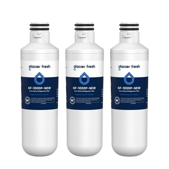 GLACIER FRESH LT1000PC Replacement Water Filter, Compatible with LT1000PC/PCS, LT1000PC, LT-1000PC, MDJ64844601, ADQ747935 ADQ74793504 Water Filter, 3 Pack
