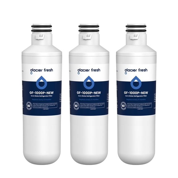 GLACIER FRESH LT1000PC Replacement Water Filter, Compatible with LT1000PC/PCS, LT1000PC, LT-1000PC, MDJ64844601, ADQ747935 ADQ74793504 Water Filter, 3 Pack