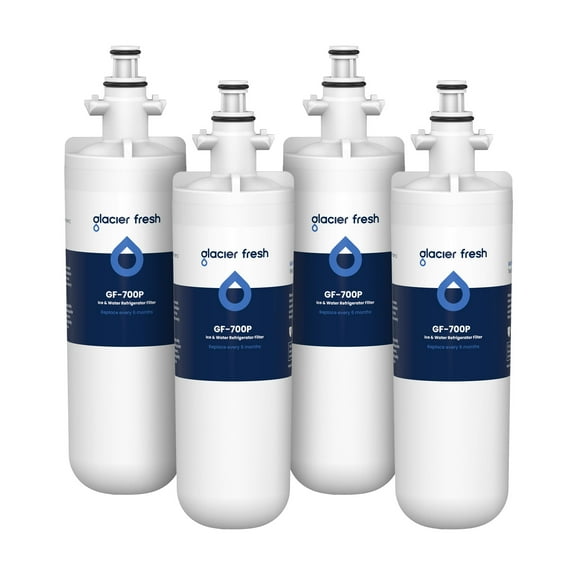 GLACIER FRESH for LT700P Refrigerator Water Filter, Replacement for LT700PC, ADQ36006101, ADQ36006102, RWF1200A, AGF80300801, LFXC24726S, LMXS27626S, 4 Pack