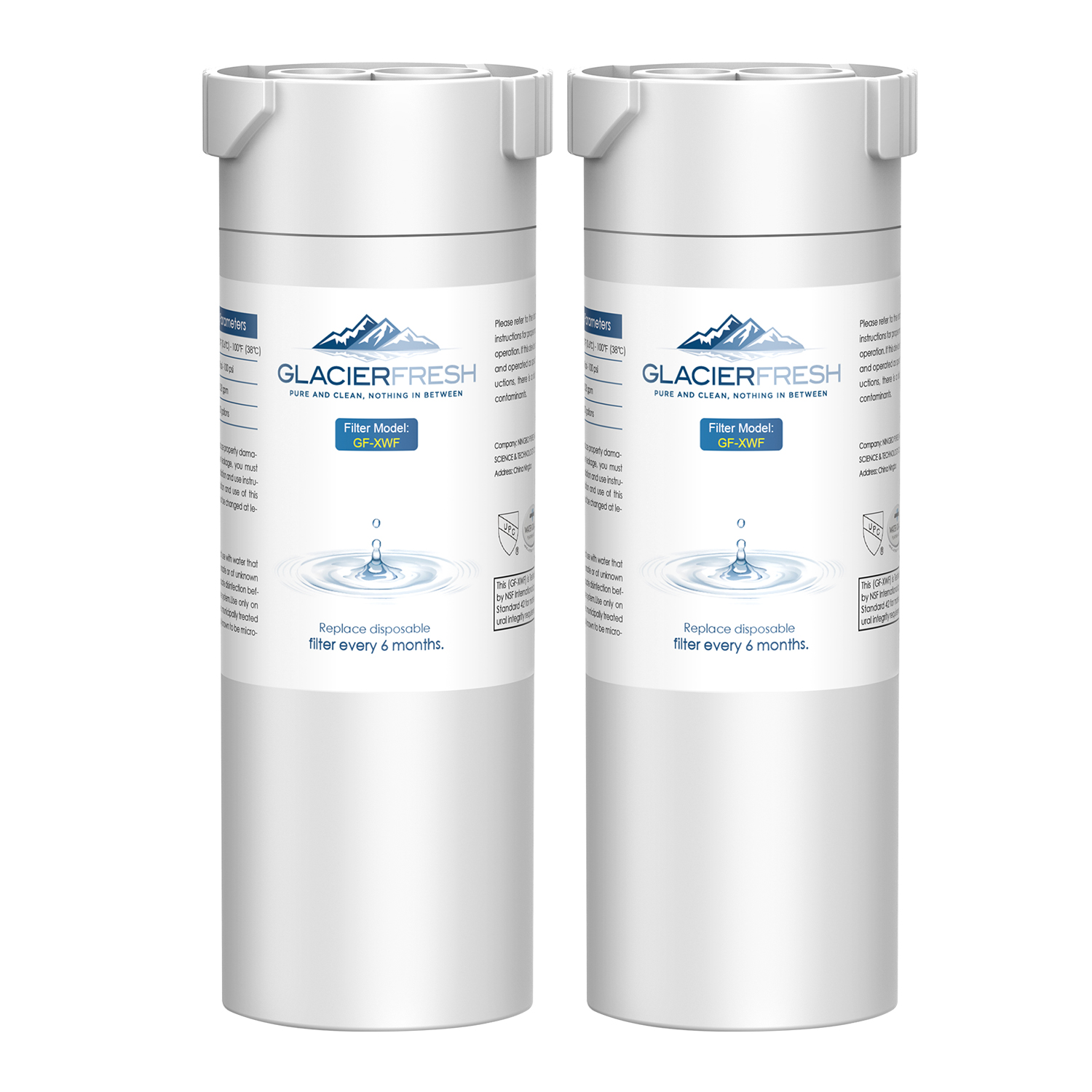 2 Pack OnePurify RFC0500A Replacement for 4396508, 4396510, W10186668