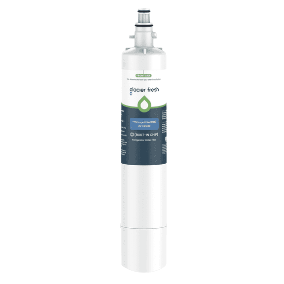 GLACIER FRESH RPWFE Refrigerator Water Filter, NSF/ANSI 53 & 372 Certified, Replacement for RPWF (Built-in CHIP), Compatible with GFE28GELDS, GFE28GYNFS, PFE28KELDS, PFE28KYNFS, GFD28GELDS, 1 Pack