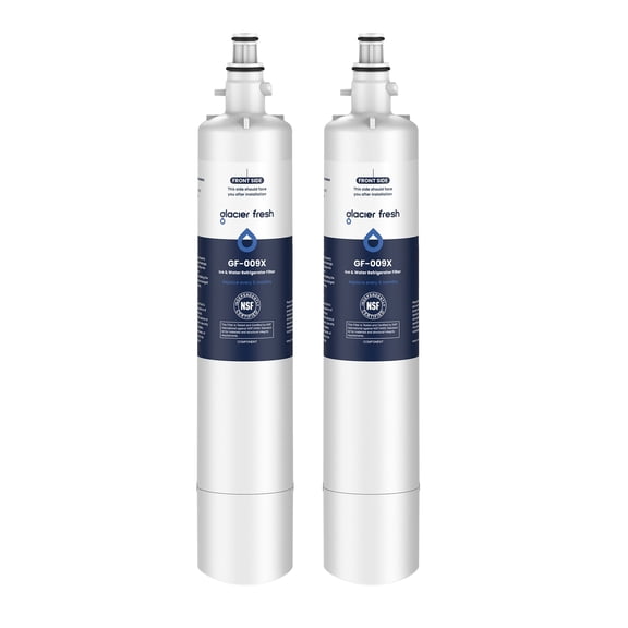 GLACIER FRESH Replacement for RPWFE, RPWF (Built-in CHIP) Refrigerator Water Filter, Compatible with GFE28GYNFS, GFE28GELDS, PFE28KELDS, PFE28KYNFS, GFD28GELDS, PWE23KELDS, PWE23KMKES, 2 Pack
