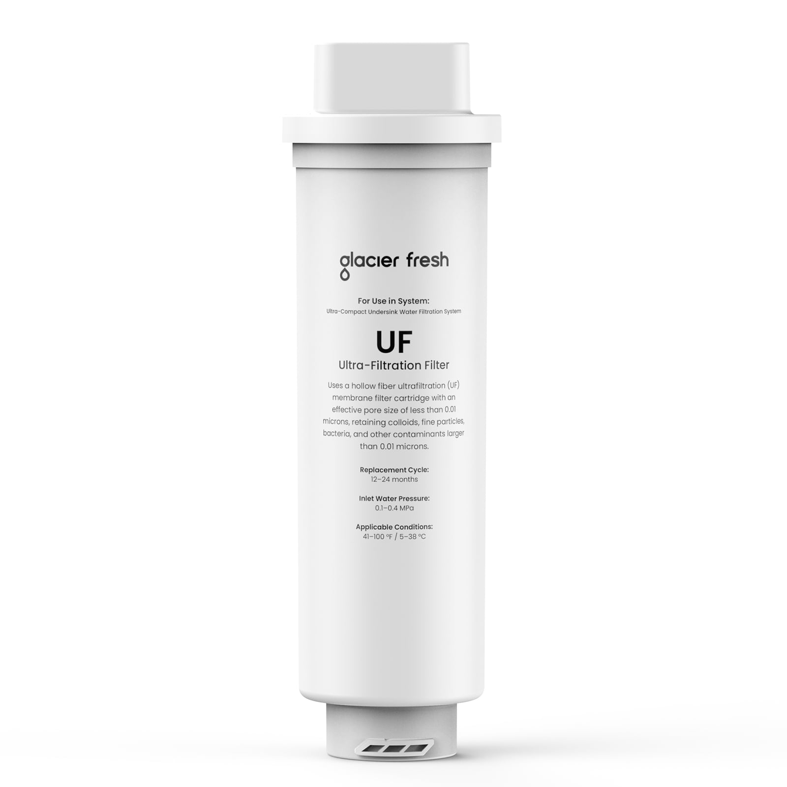 GLACIER FRESH UF Filter Replacement Filter for GFU06 Ultra Filtration Under Sink Water Filter System
