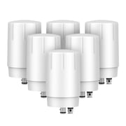 GLACIER FRESH Water Filter Faucet Replacement, Replacement for Brita 36311 On Tap Water Filter, Compatible with FR-200, FF-100 and All Brita Tap Water Filter Systems, 6 Pack