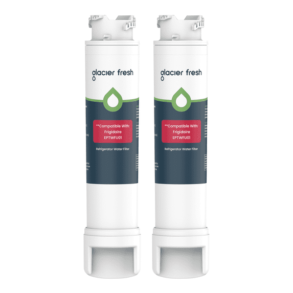 GLACIER FRESH Water Filter Replacement, Compatible with EPTWFU01, EPTWFU01C, EWF02, Pure Source Ultra II, Pure Source Ultra 2, 012505454226, 4562222, 807946701, NSF/ANSI 53, 2 Pack