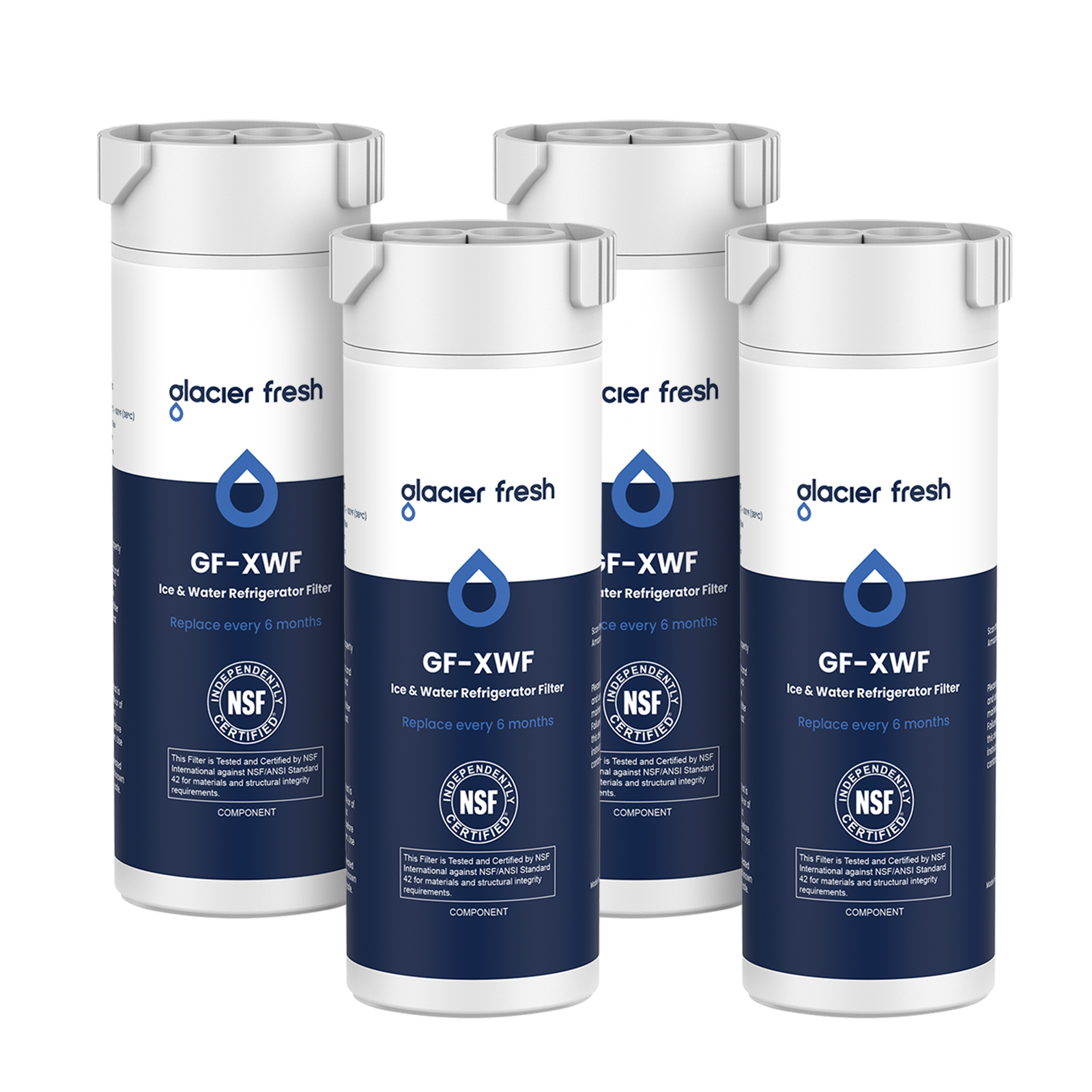 GE XWF Glacier Fresh Refrigerator Water Filter Replacement – Advanced Coconut Carbon Block, 1-Pack
