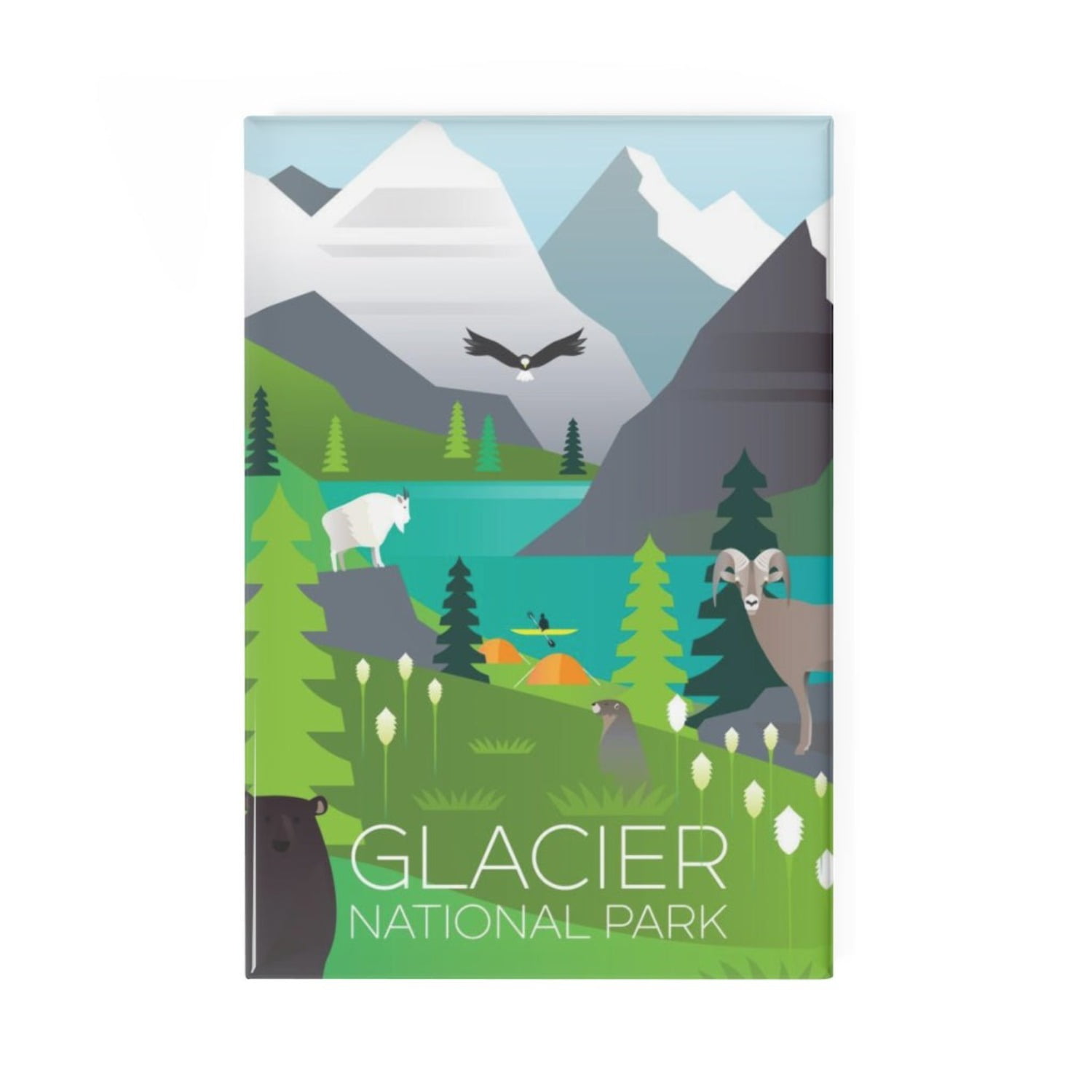 GLACIER NATIONAL PARK REFRIGERATOR MAGNET - Walmart.com