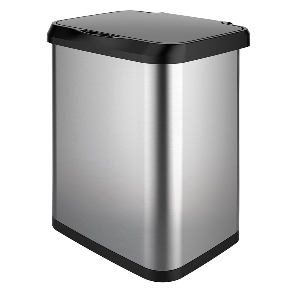 Glad Stainless Steel Trash Can with Clorox Odor Protection
