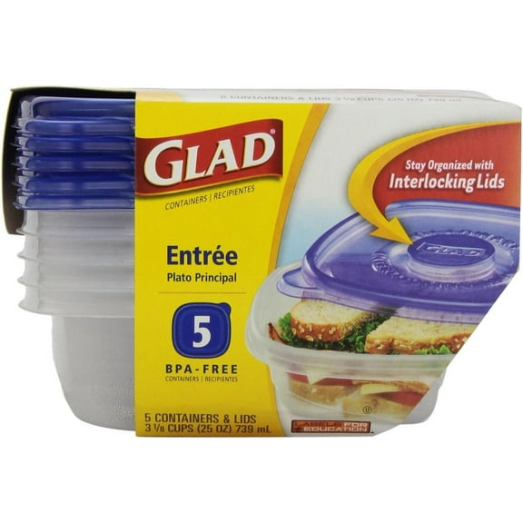 Glad Entree Container Food Storage - 25 oz