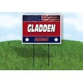 thumbnail image 1 of GLADDEN FLAG RED 2024 18inx24in Yard Road Sign w/ Stand, 1 of 4