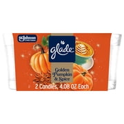 Glade® Candle Jar, Christmas Holiday Pumpkin & Ginger, 4.08oz., 2 Count