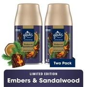 Glade® Automatic Spray Air Freshener Refill, Embers & Sandalwood Fall Scent, 6.2oz., 2 Count
