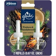 Glade® PlugIns® Scented Oil 2 Refills, Air Freshener, Fall Night Long, 1.34 fl oz, Pack of 2