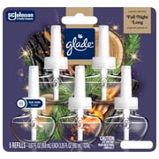 Glade® PlugIns® Scented Oil 5 Refills, Air Freshener, Fall Night Long, 3.35 fl oz, Pack of 5