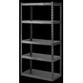 thumbnail interactive-video image 1 of Gladiator 36" Wide EZ Connect Rack with Five 18" Deep Shelves, GARK365TGG, 1 of 9