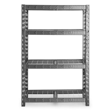 GLADIATOR 48" WIDE HEAVY DUTY RACK WITH FOUR 18" DEEP SHELVES