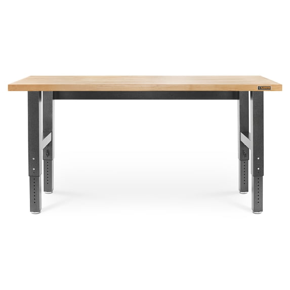 GLADIATOR 6' ADJUSTABLE HEIGHT HARDWOOD WORKBENCH