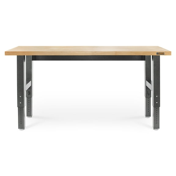 GLADIATOR 6' ADJUSTABLE HEIGHT HARDWOOD WORKBENCH