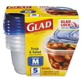 thumbnail image 1 of Clorox Gladware Soup & Salad Food Storage Container - Multicolor - 5 Count, 1 of 1