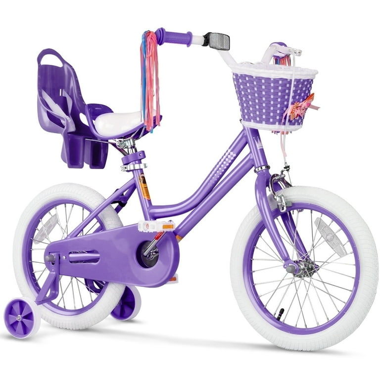 GLAF 16 in Kids Bicycle, Girls' Bike with Training Wheels