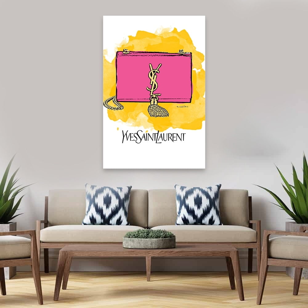 GLAM FASHION PURSE BAG - 14"x14" Canvas Artwork 20 x 30