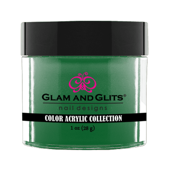GLAM & GLITS - Nail Acrylic Color Powder From COLOR collection 1oz/28g Jar - CAC328 JADE