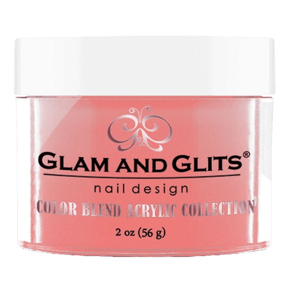 GLAM & GLITS - Nail Acrylic Color Powder from BLEND Collection 2oz/jar - BL3022 Peach Please