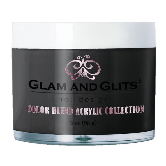 GLAM & GLITS - Nail Acrylic Color Powder from BLEND Collection 2oz/jar - Black Market - BL3092