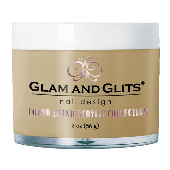 GLAM & GLITS - Nail Acrylic Color Powder from BLEND Collection 2oz/jar - COVER - TAN - BL3053