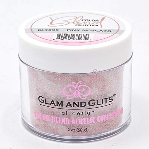 GLAM & GLITS - Nail Acrylic Color Powder from BLEND Collection 2oz/jar - PINK MOSCATO - BL3095