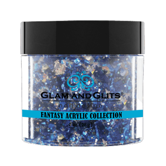 GLAM & GLITS - Nail Acrylic Color Powder - from FANTASY Collection 1oz/28g - FAC516 BLUE SMOKE