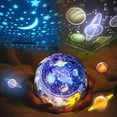 thumbnail image 1 of GLAM HOBBY Rotating Star Night Light for Kids, Universe Night Light Projection Lamp, Romantic Star Sea Birthday Projector Lamp for Bedroom - 5 Sets of Film, 1 of 7