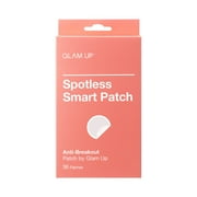 GLAM UP Hydrocolloid Blemish Pimple Zit Patches - Invisible Ultra Thin Spot Cover Stickers for Face and Skin, Strong Water-proof and Adhesive Overnight, Vegan-friendly 36 Count / 2 Sizes