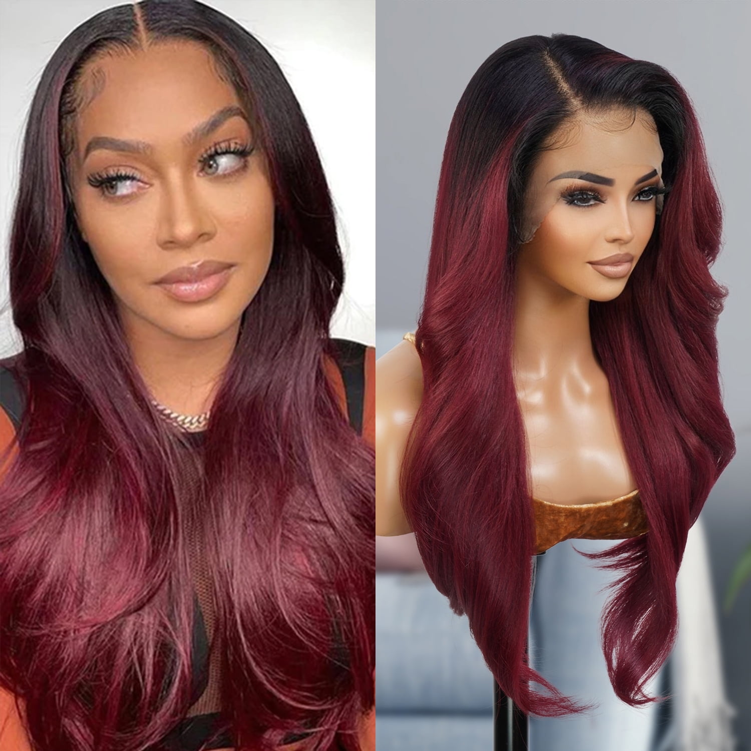 GLAM21USA HD LACE Front Wig 13X6 Deep Transparent Lace 