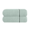 thumbnail image 1 of GLAMBURG 100% Premium Cotton 2 Pack Oversized Bath Towel Set 28x55 inches, Large Bath Towels, Ultra Absorbant Compact Quickdry & Lightweight Towel, Ideal for Gym Travel Camp Pool - Sea Green, 1 of 6