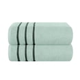 thumbnail image 1 of GLAMBURG 100% Premium Cotton 2 Pack Oversized Bath Towel Set 28x55 inches, Large Bath Towels, Ultra Absorbant Compact Quickdry & Lightweight Towel, Ideal for Gym Travel Camp Pool - Sea Green, 1 of 6
